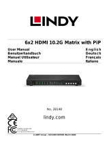 Lindy 6x2 HDMI 10.2G Matrix Switch Manuale utente
