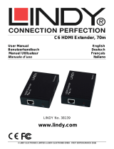 Lindy 70m Cat.6 HDMI & IR HDBaseT Extender Manuale utente