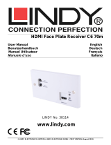 Lindy 70m C6 HDMI Faceplate Receiver Manuale utente