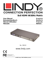 Lindy 8x8 HDMI 10.2G Matrix Switch Manuale utente
