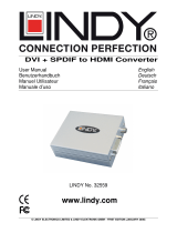 Lindy DVI + SPDIF to HDMI Converter 32559 Manuale utente