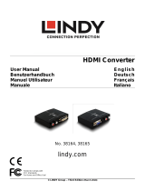 Lindy DVI-D & Audio To HDMI Converter Manuale utente