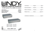 Lindy KVM Switch - Lindy CPU Switch Pro USB 2.0 Audio VGA, 4 Port Bundle Manuale utente