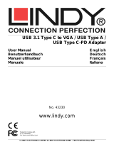 Lindy USB 3.1 Type C to VGA Converter Manuale utente