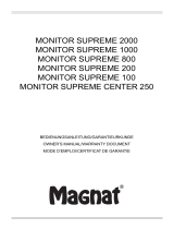 Magnat Audio MONITOR SUPREME 2000 Manuale del proprietario