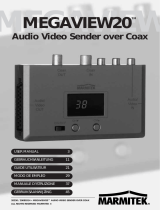 Marmitek A/V transmitters over Coax and CAT5: MegaView20 Audio Video Sender over Coax Manuale utente