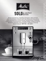 Melitta CAFFEO SOLO & Perfect Milk Manuale del proprietario