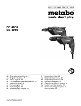 Metabo BE 4006 Manuale del proprietario