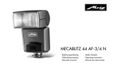 Metz mecablitz 44 AF-3 / 44 AF-4 Nikon Manuale del proprietario