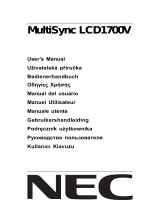 NEC MultiSync® LCD1700V Manuale del proprietario