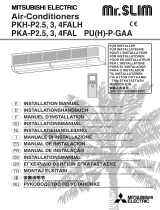 Mitsubishi Electric PKA-P4FAL Guida d'installazione