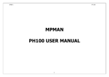 MPMan PH-100 Manuale utente