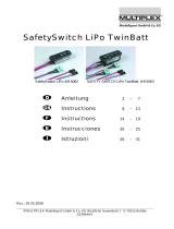 MULTIPLEX SAFETY-SWITCH LiPo TwinBatt Manuale del proprietario