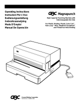 MyBinding GBC Magnapunch / 660ID Modular Punch Manuale utente