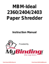 MyBinding MBM-Ideal 2360 2404 2403 Manuale utente