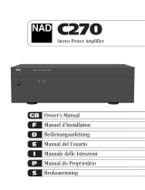 NAD C270 Manuale utente