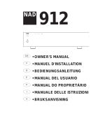 NAD Electronics 912 Manuale utente