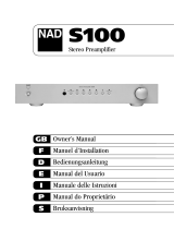 NAD Silver S100 Manuale utente