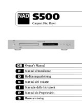 NAD Electronics S500 Manuale utente
