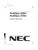 NEC A500 Plus Manuale utente