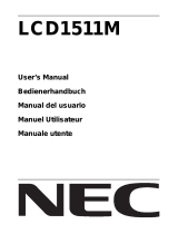 NEC LCD 1511M Manuale del proprietario