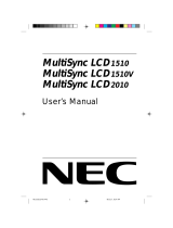 NEC MultiSync® LCD1510 Manuale utente