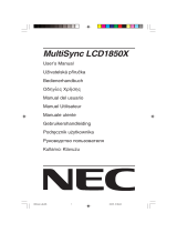 NEC LCD1850X Manuale utente