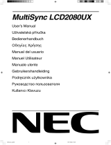 NEC MultiSync LCD2080UX Manuale utente