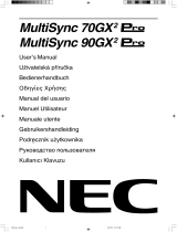NEC MultiSync® 90GX²Pro Manuale del proprietario
