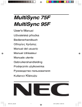 NEC MultiSync® 75F Manuale utente