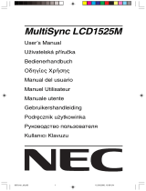 NEC MultiSync® LCD1525M Manuale del proprietario