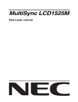 NEC MultiSync® LCD1525MBK Manuale del proprietario