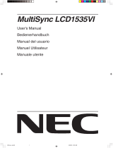 NEC MultiSync® LCD1535VIBK Manuale del proprietario