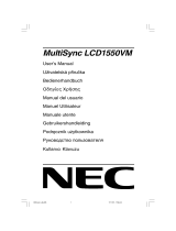 NEC MultiSync® LCD1550VM Manuale del proprietario