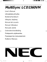 NEC MultiSync® LCD1560VM Manuale del proprietario