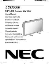 NEC NEC LCD3000 Manuale del proprietario