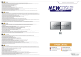 Newstar Newstar 2 x Monitor desk mount 10" - 24" Swivelling/tiltable, Swivelling Manuale utente