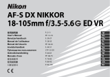 Nikon AF-S DX NIKKOR 18-105mm f/3.5-5.6G ED VR Manuale utente
