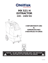 Nilfisk MX 521 H EXTRACTOR Manuale utente
