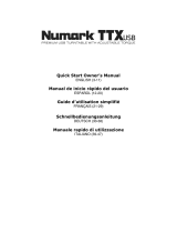 Numark TTXUSB turntable Manuale del proprietario