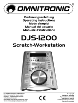 Omnitronic DJS-1200 Scratch workstation Istruzioni per l'uso
