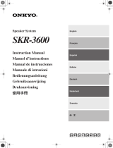 ONKYO SKR-3600 Manuale del proprietario
