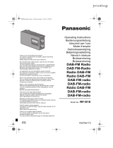 Panasonic RF-D10 noire Manuale del proprietario