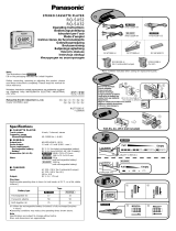 Panasonic RQSX32 Manuale del proprietario