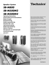 Technics SB-M800 Manuale del proprietario