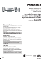 Panasonic sc hc7 Manuale del proprietario
