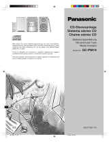 Panasonic sc pm 19 Manuale del proprietario