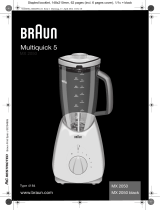 Braun Blender MX 2050 BLACK Manuale utente