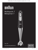Braun MQ 775 patisserie Manuale del proprietario
