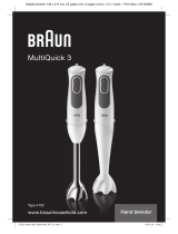 Braun MULTIQUICK 3 MQ3005 CREAM Manuale utente